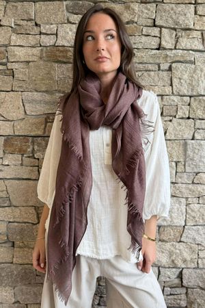 Classic Portobello Scarf Warm Brown 